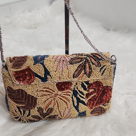 Made In india Viral Embroidered Beaded Women's Bag - Multicolor Chain Crossbody - Picture 7 of 12